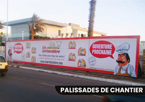 PALISSADES DE CHANTIER visualcom
